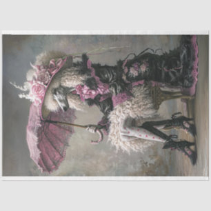 Papier Mousseline Découpage de caniche standard de Bohême