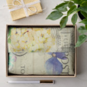 Papier Mousseline Découpage de carte postale éphémère papillon flora (Cadeau)