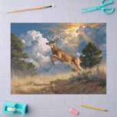Papier Mousseline Découpage de cerf-en-queue blanc (Artisanat)