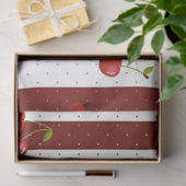 Papier Mousseline Découpage de cerises sucrées (Cadeau)