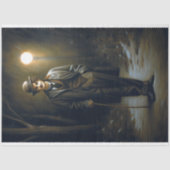 Papier Mousseline Découpage de Charlie Chaplin Portrait (Recto)