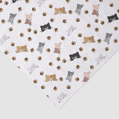 Papier Mousseline Découpage de chat (Détail)