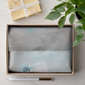 Papier Mousseline Découpage de chat bleu Turquoise Whimsical (Cadeau)