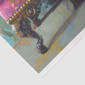 Papier Mousseline Découpage de chat léopard  (Détail)