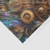 Papier Mousseline Découpage de chat mécanique Whimsical Steampunk (Détail)