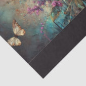 Papier Mousseline Decoupage de chat Steampunk floral Galaxy céleste (Détail)