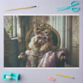 Papier Mousseline Découpage de chat Vintage sophistiqué (Artisanat)