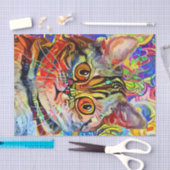 Papier Mousseline Découpage de chats en mosaïque d'art Abstrait (Artisanat)