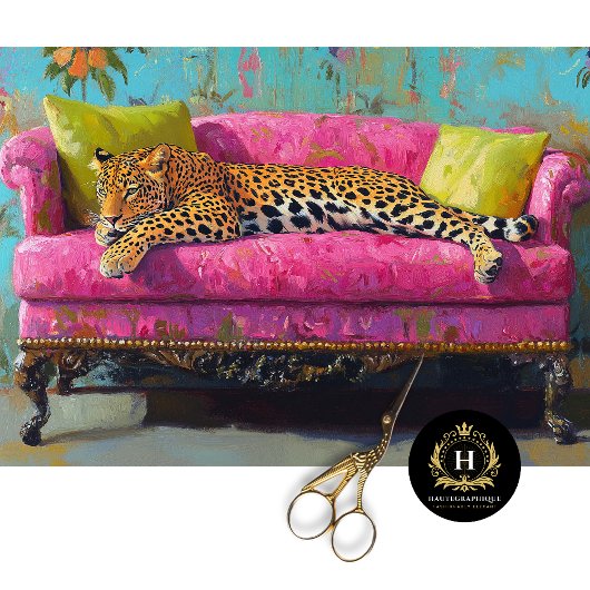 Papier Mousseline Découpage de chats Leopard