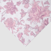 Papier Mousseline Découpage de chinoiserie rose clair (Détail)