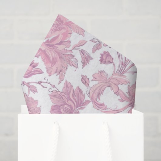 Papier Mousseline Découpage de chinoiserie rose clair (Sac cadeau)