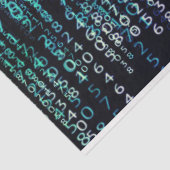 Papier Mousseline Découpage de code binaire de matrice de technologi (Détail)