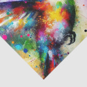 Papier Mousseline Découpage de colibri couleur Whimsical (Détail)