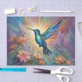 Papier Mousseline Découpage de colibris Iridescente (Artisanat)
