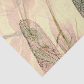 Papier Mousseline Découpage de conception de libellules jaunes Vinta (Détail)