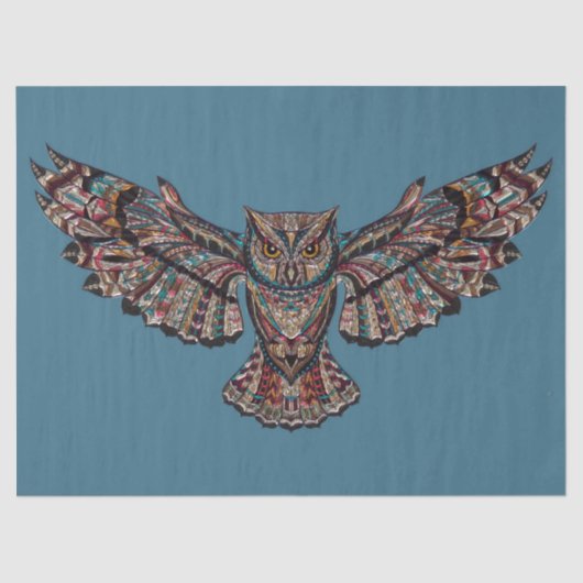 Papier Mousseline Découpage de conception d'hibou (Recto)