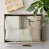 Papier Mousseline Découpage de couchage Angel Gardien 20x30 Sepia (Cadeau)