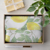 Papier Mousseline Découpage de cuisine aux citrons d'aquarelle (Cadeau)