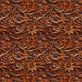 Papier Mousseline Découpage de défilement en bois sculpté