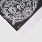 Papier Mousseline Découpage de dentelle florale (Détail)