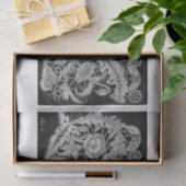 Papier Mousseline Découpage de dentelle florale (Cadeau)