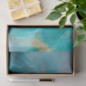 Papier Mousseline Découpage de dragon Turquoise Mystique (Cadeau)