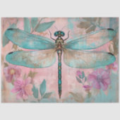PAPIER MOUSSELINE DÉCOUPAGE DE DRAGONFLY ENCHANTÉE (Recto)