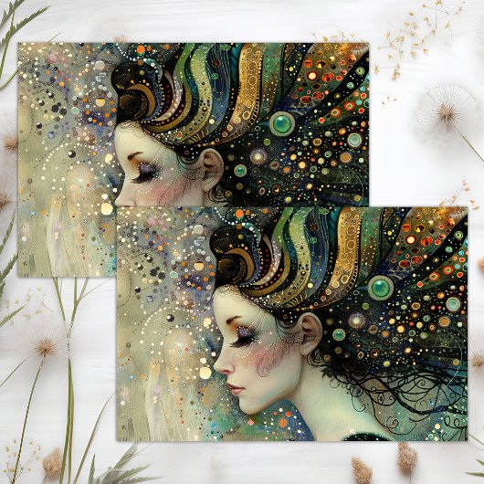 PAPIER MOUSSELINE DÉCOUPAGE DE FAIRY IMAGINAIRE