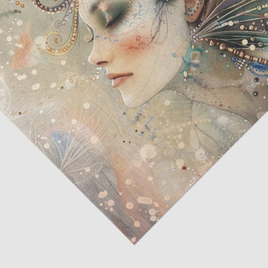 PAPIER MOUSSELINE DÉCOUPAGE DE FAIRY IMAGINAIRE (Détail)