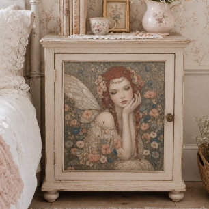 Papier Mousseline Découpage de fée Bohème vintage dans un jardin de