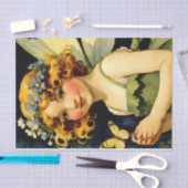 Papier Mousseline Découpage de fées Belle magie florale (Artisanat)