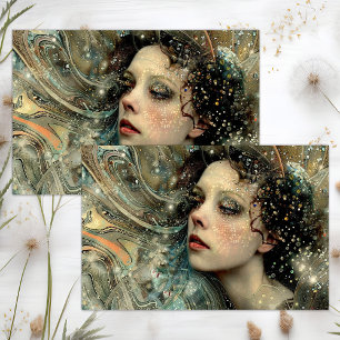 PAPIER MOUSSELINE DÉCOUPAGE DE FÉES FANTASTIQUES