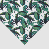 Papier Mousseline Découpage de feuillage de feuillage Feuille tropic (Détail)