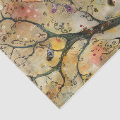 PAPIER MOUSSELINE DÉCOUPAGE DE FILLE FLEURIE BOHO (Détail)