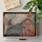 PAPIER MOUSSELINE DÉCOUPAGE DE FILLES BOHO WHIMSICAL (Cadeau)