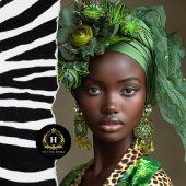 Papier Mousseline Découpage de flamme vert émeraude