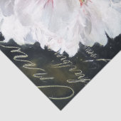 Papier Mousseline Découpage de fleurs de géranium blanc (Détail)