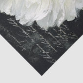 Papier Mousseline Découpage de fleurs de pivoines blanches (Détail)