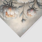 Papier Mousseline Découpage de fleurs ivoire (Détail)