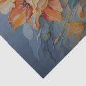 Papier Mousseline Découpage de fleurs peintes (Détail)