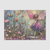 PAPIER MOUSSELINE DÉCOUPAGE DE FLEUVE JARDIN PURPLE (Recto)