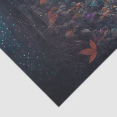 Papier Mousseline Découpage de forêt mystique (Détail)