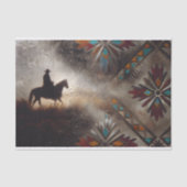 Papier Mousseline Découpage de frontière autochtone (Recto)