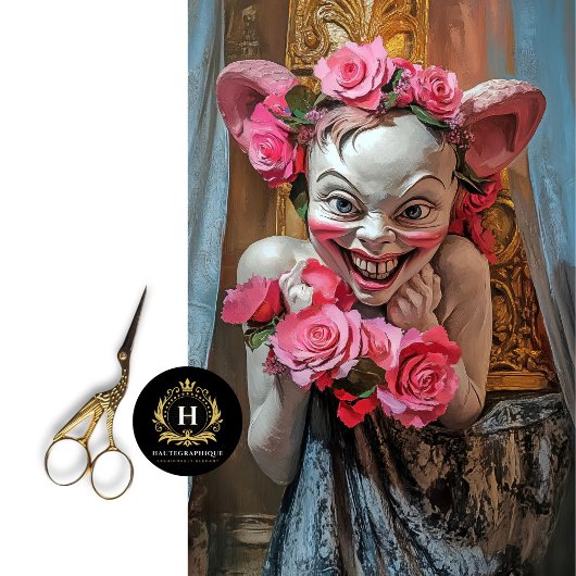 Papier Mousseline Découpage de gargouille Vintage Mischievié