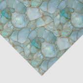 Papier Mousseline Découpage de géode d'agate turquoise de luxe avec (Détail)