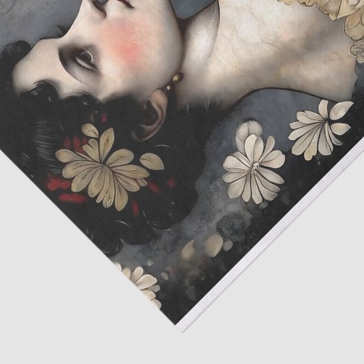 Papier Mousseline Découpage de grâce dorée (Détail)