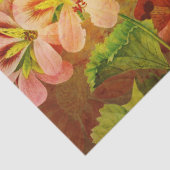 Papier Mousseline Découpage de grunge floral (Détail)