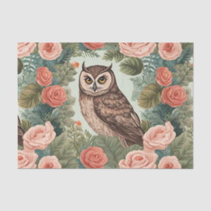 Papier Mousseline Découpage de hibou Cottagecore