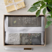 Papier Mousseline Découpage de jardin d'insectes floraux de paon (Cadeau)