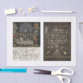 Papier Mousseline Découpage de jardin d'insectes floraux de paon (Artisanat)